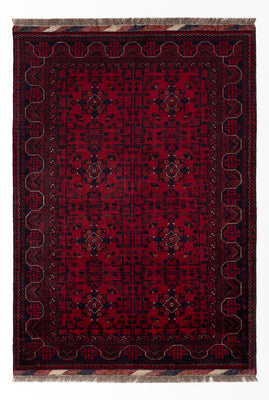 Afghan Rug - Royal - 146 x 102 cm - red