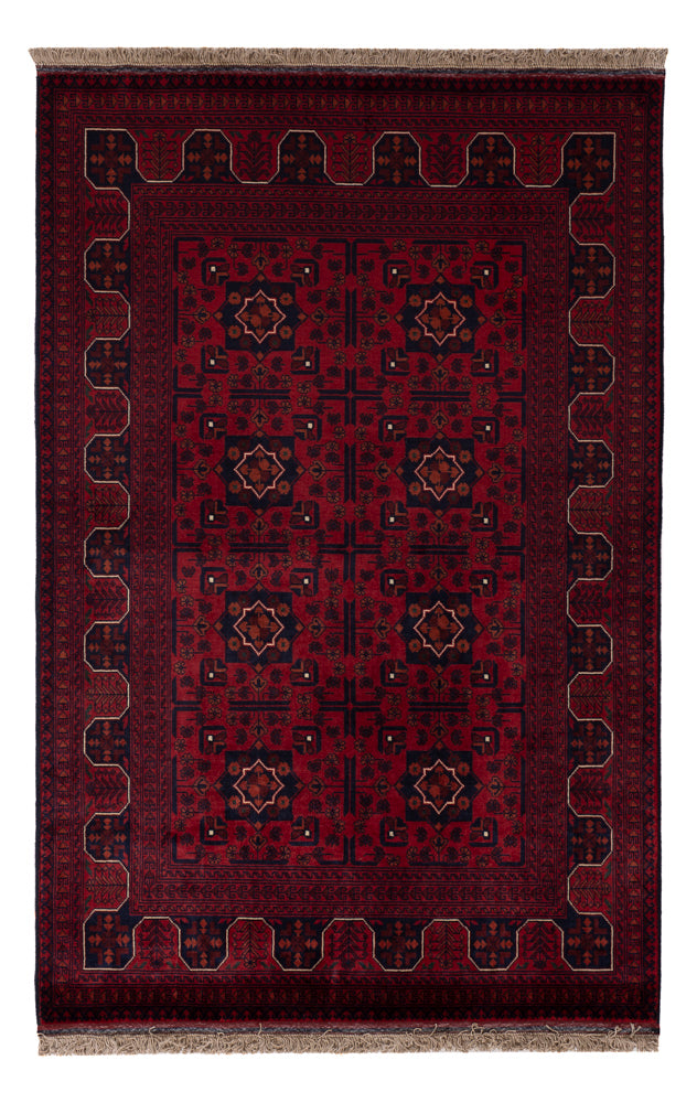 Afghan Rug - Royal - 154 x 99 cm - red