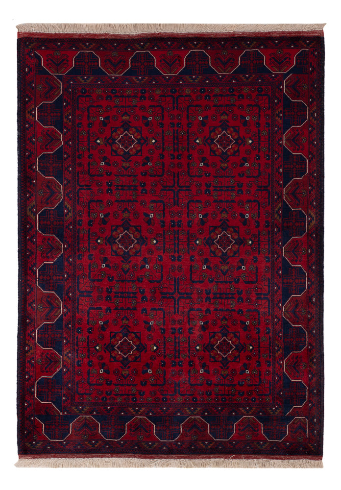 Afghan Rug - Royal - 148 x 104 cm - red