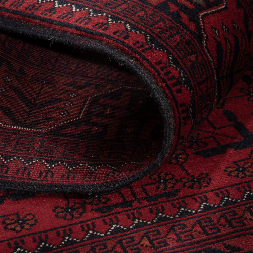 Afghan Rug - Royal - 138 x 101 cm - red