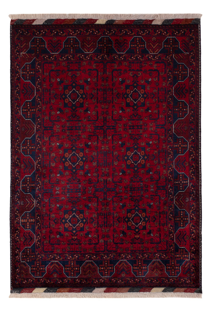 Afghan Rug - Royal - 147 x 101 cm - red