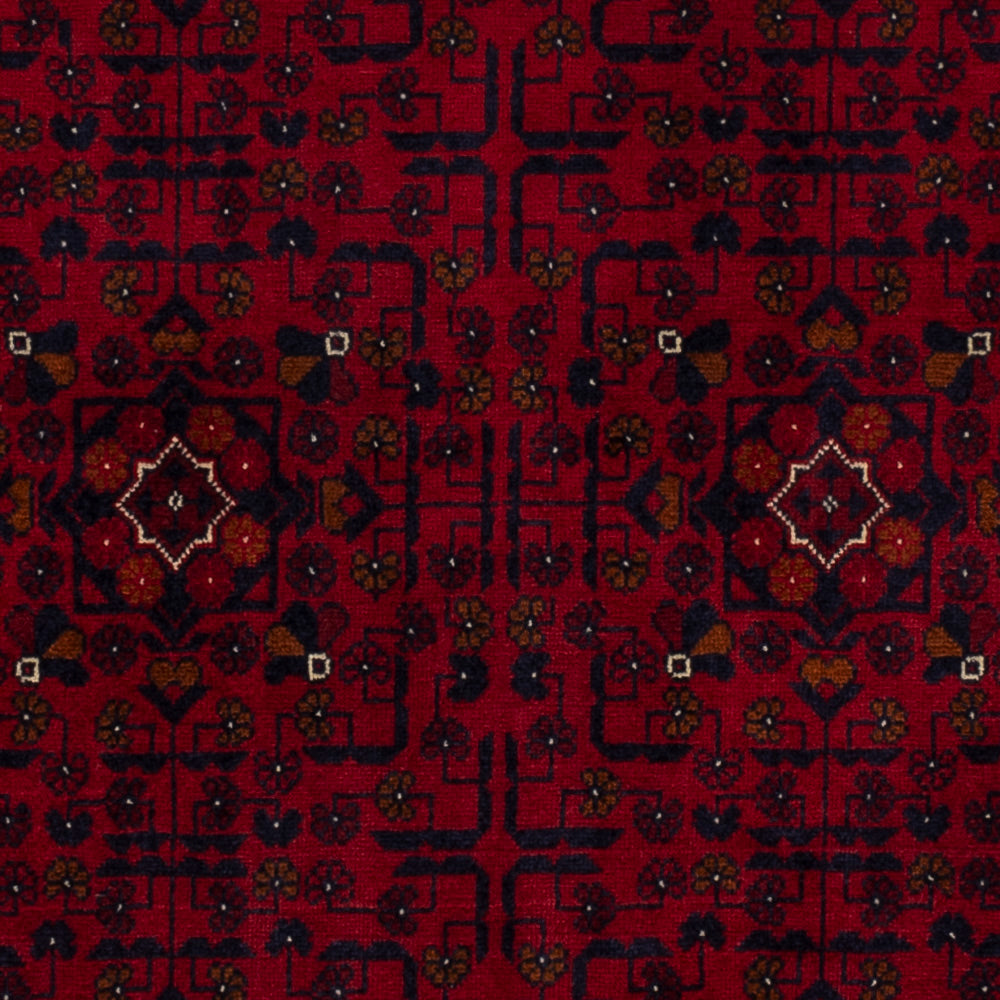 Afghan Rug - Royal - 139 x 100 cm - red