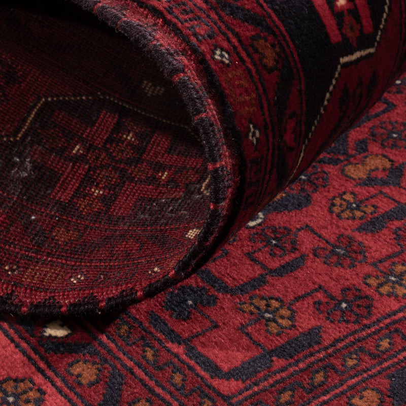 Afghan Rug - Royal - 139 x 100 cm - red