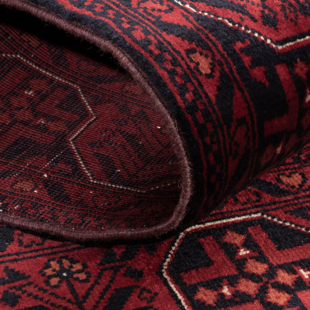 Afghan Rug - Royal - 138 x 101 cm - red