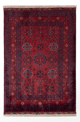 Afghan Rug - Kunduz - 149 x 101 cm - red