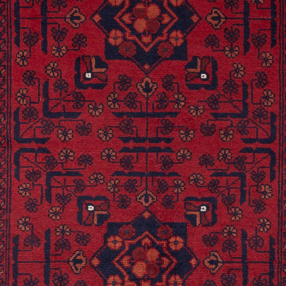 Afghan Rug - Kunduz - 147 x 100 cm - red