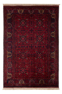 Afghan Rug - Royal - 147 x 100 cm - red
