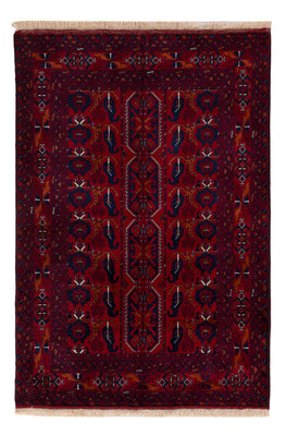 Afghan Rug - Royal - 147 x 99 cm - red