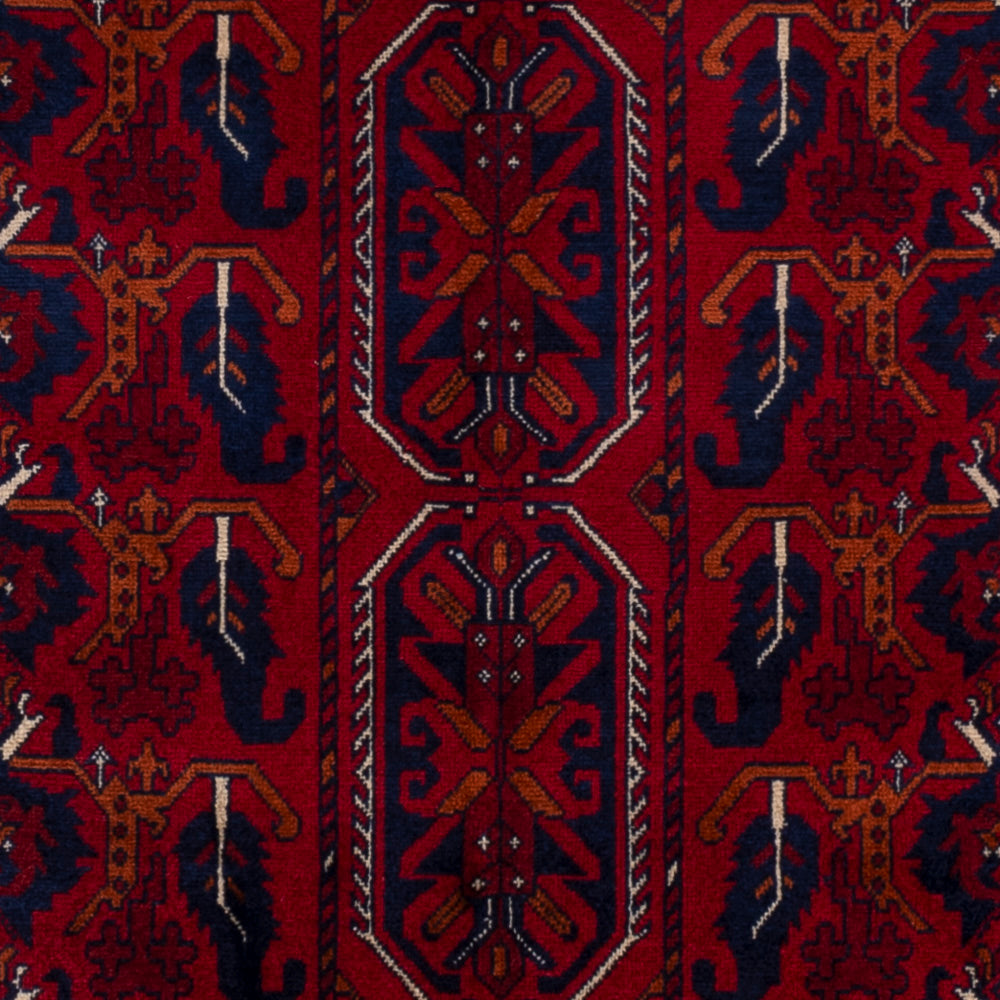 Afghan Rug - Royal - 147 x 99 cm - red