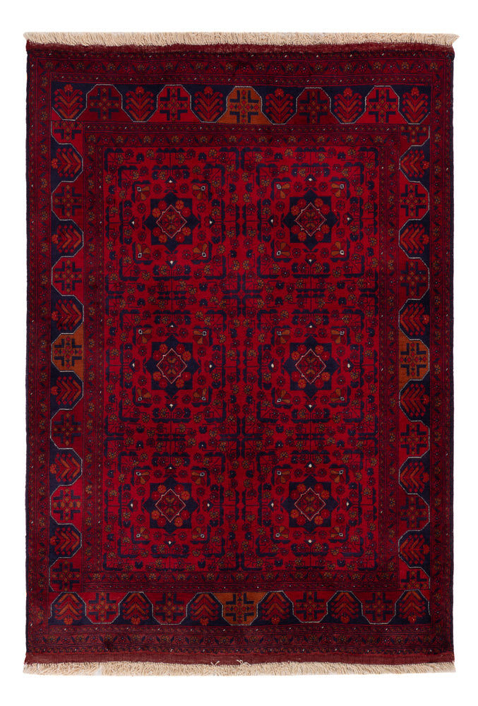 Afghan Rug - Royal - 147 x 105 cm - red