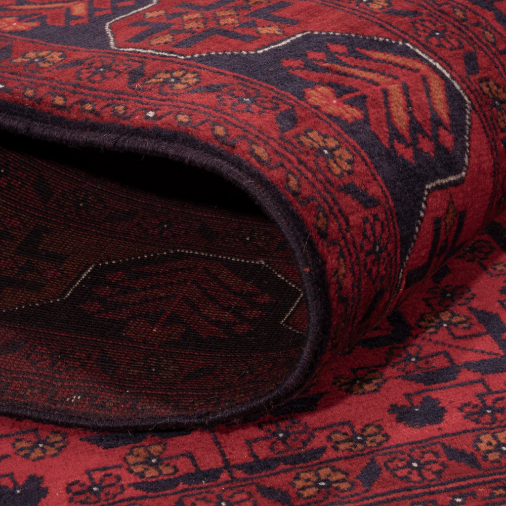 Afghan Rug - Royal - 147 x 105 cm - red