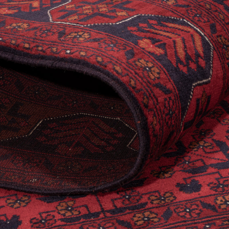 Afghan Rug - Royal - 147 x 105 cm - red