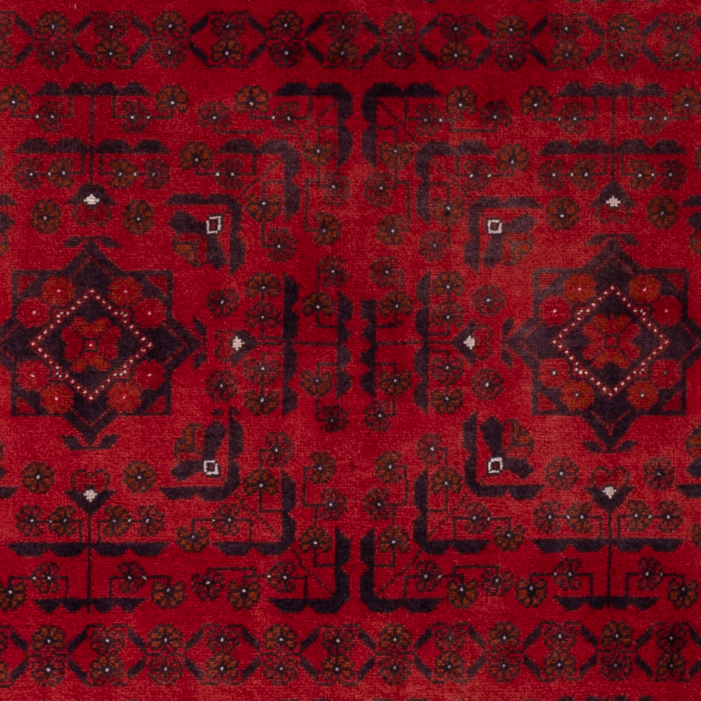 Afghan Rug - Royal - 139 x 101 cm - red