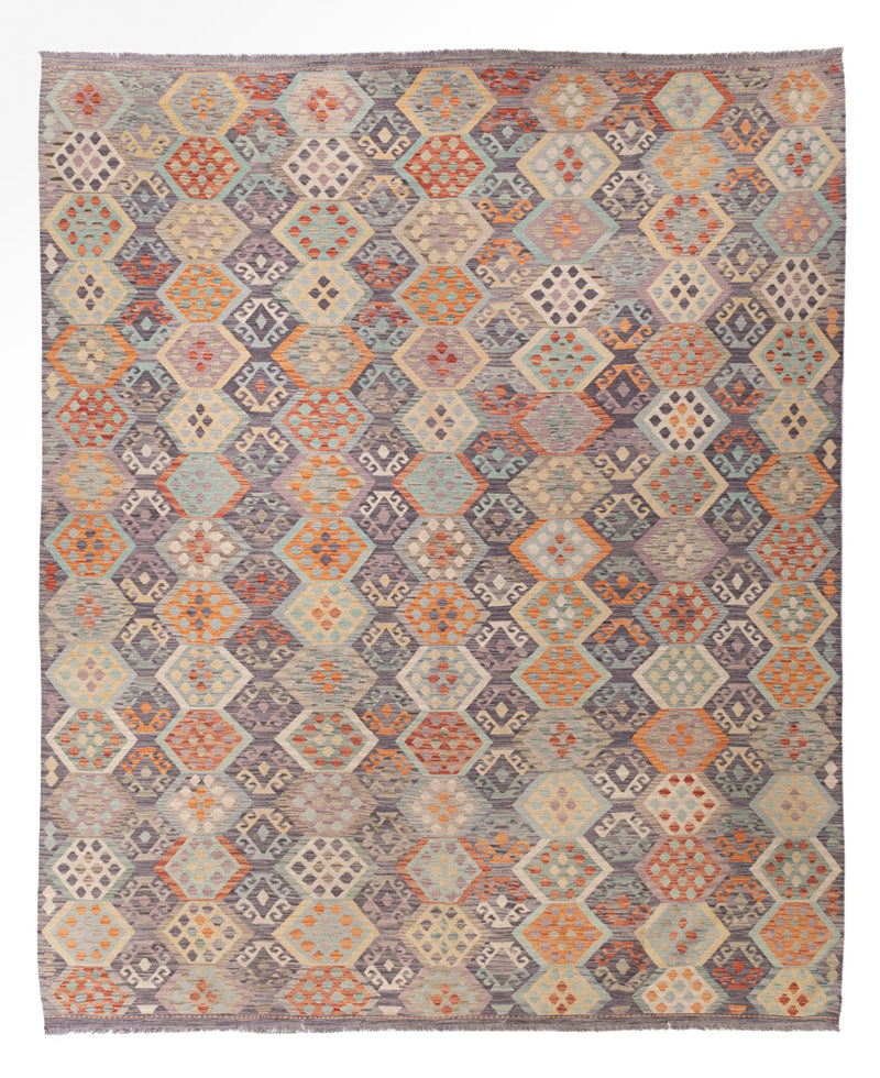 Kelim Rug - Splash - 396 x 324 cm - colorful