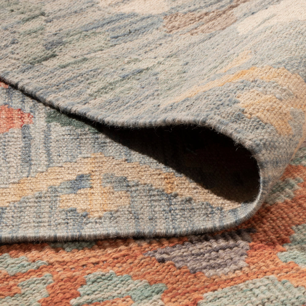 Kelim Rug - Splash - 392 x 315 cm - colorful