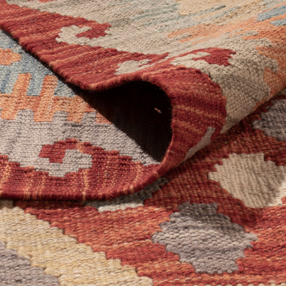 Kelim Rug - Splash - 393 x 301 cm - colorful