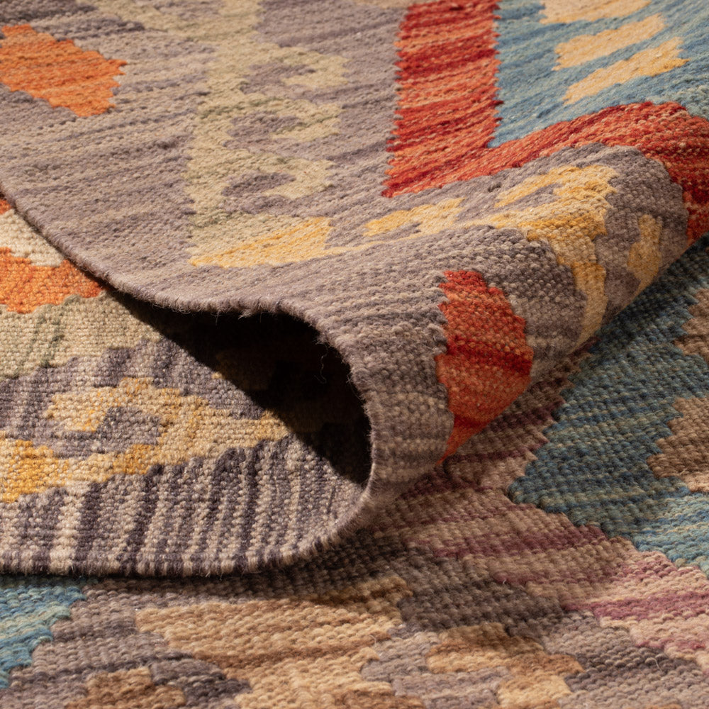 Kelim Rug - Splash - 353 x 250 cm - colorful