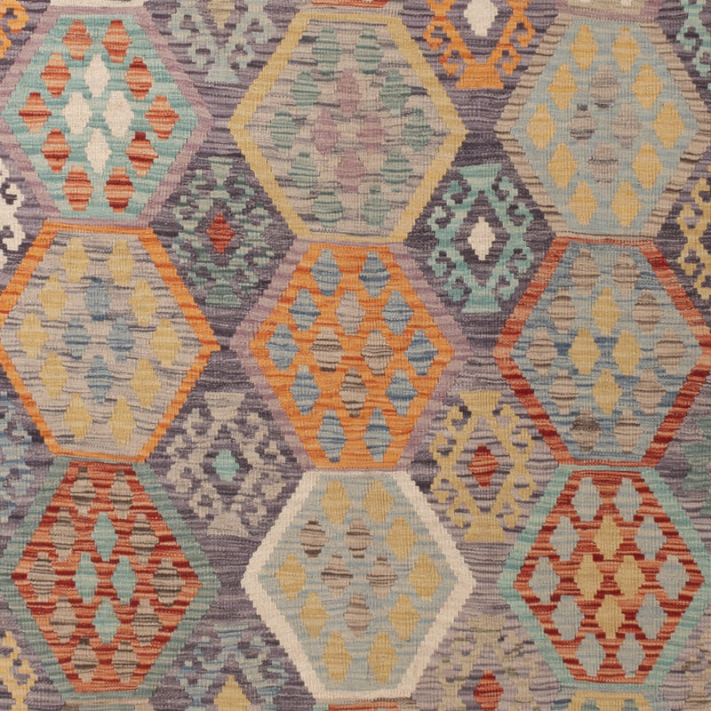 Kelim Rug - Splash - 349 x 268 cm - colorful