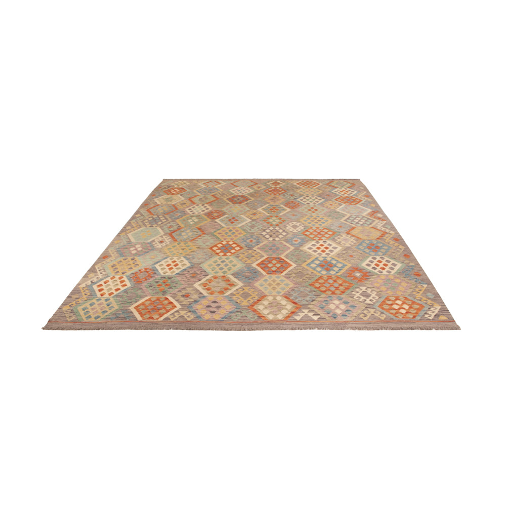 Kelim Rug - Splash - 344 x 255 cm - colorful