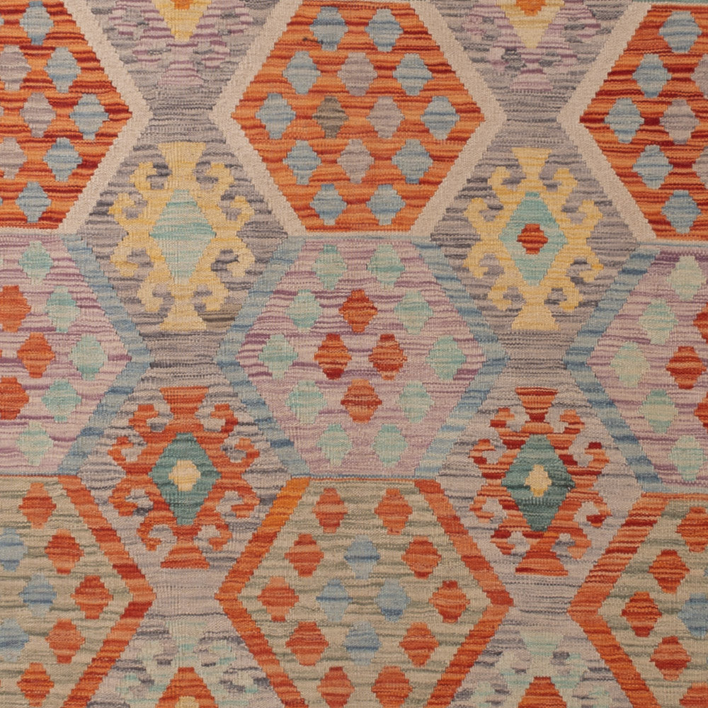 Kelim Rug - Splash - 337 x 251 cm - colorful