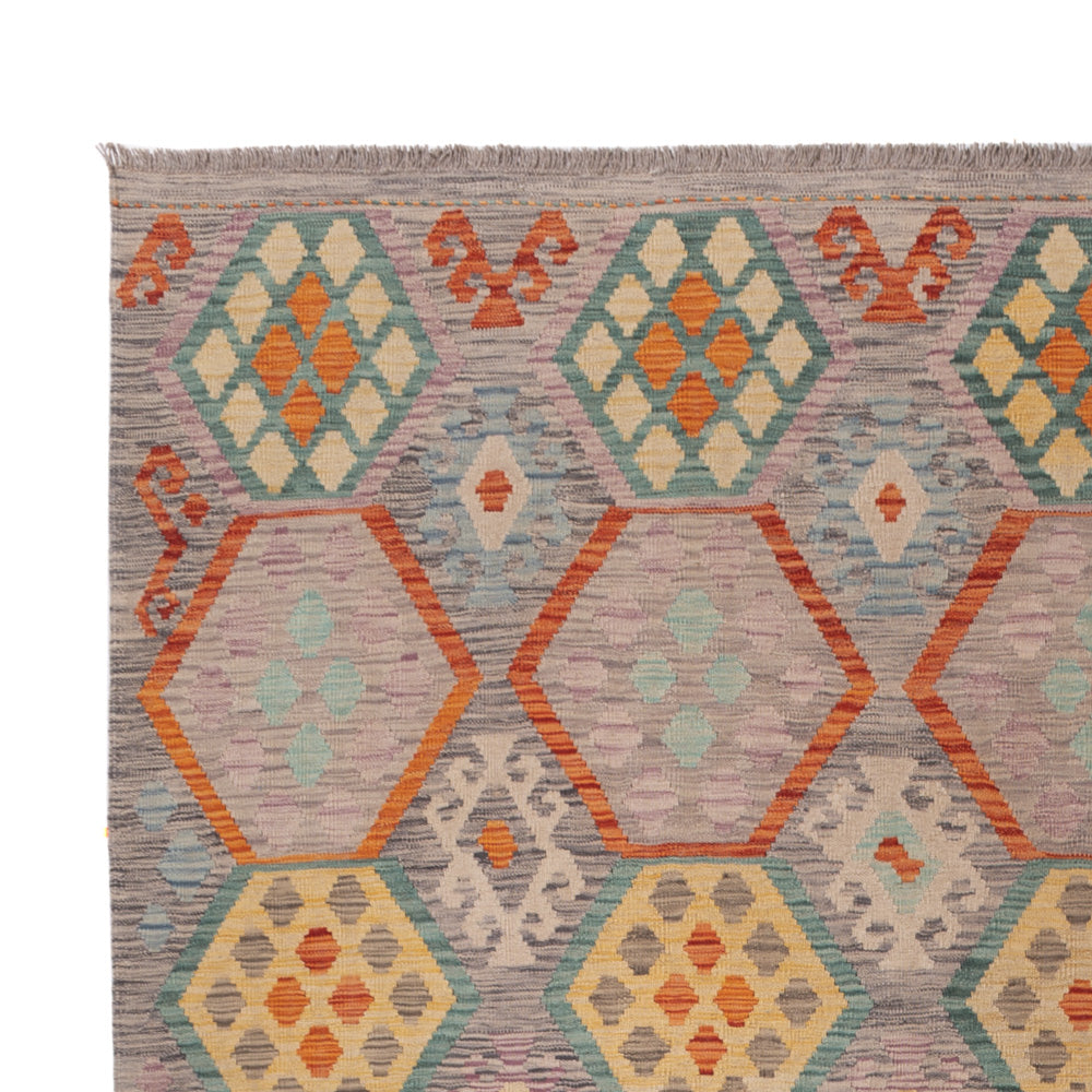 Kelim Rug - Splash - 337 x 251 cm - colorful