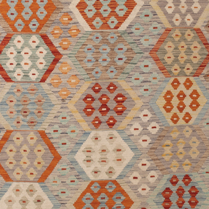 Kelim Rug - Splash - 339 x 253 cm - colorful