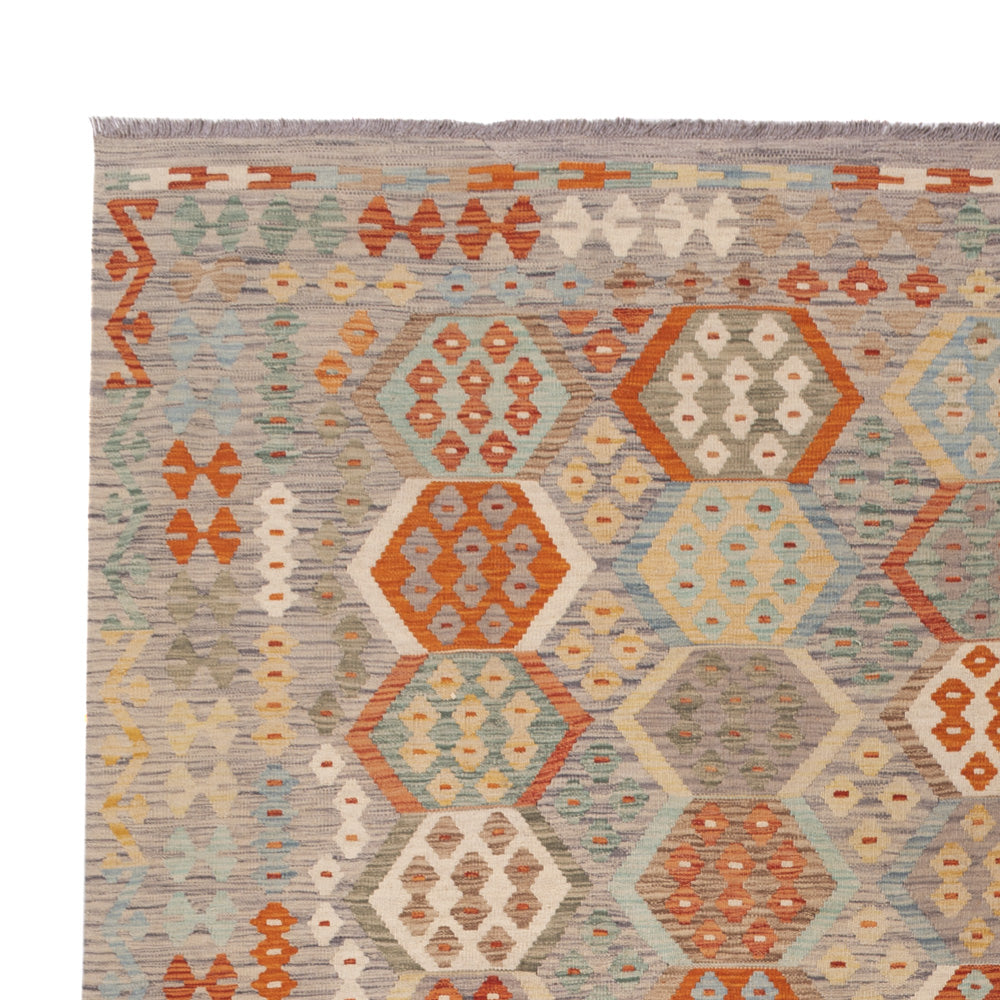 Kelim Rug - Splash - 339 x 253 cm - colorful