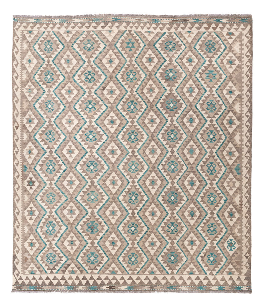 Kelim Rug - Splash - 300 x 257 cm - natural