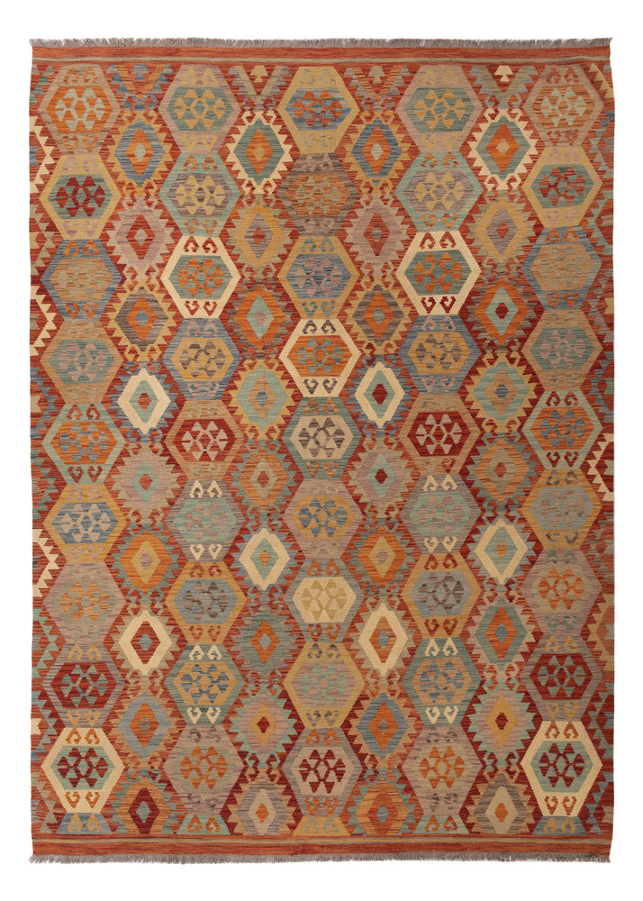 Kelim Rug - Splash - 352 x 256 cm - colorful