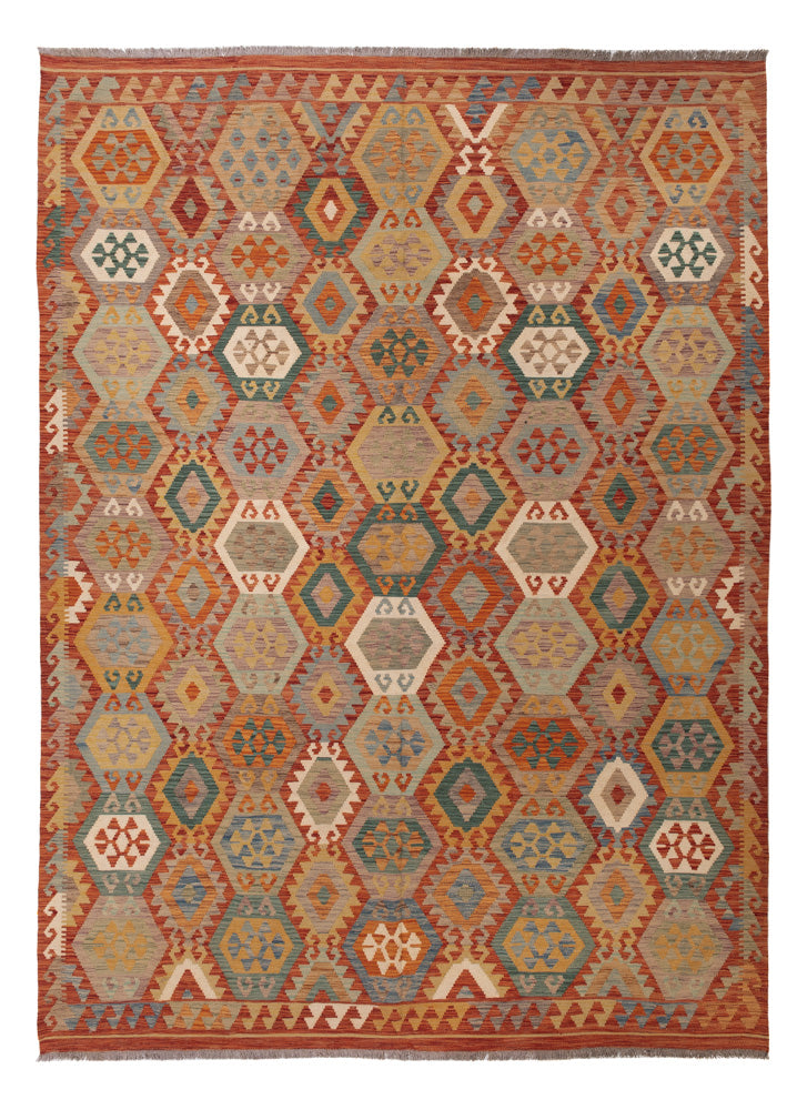 Kelim Rug - Splash - 352 x 256 cm - colorful