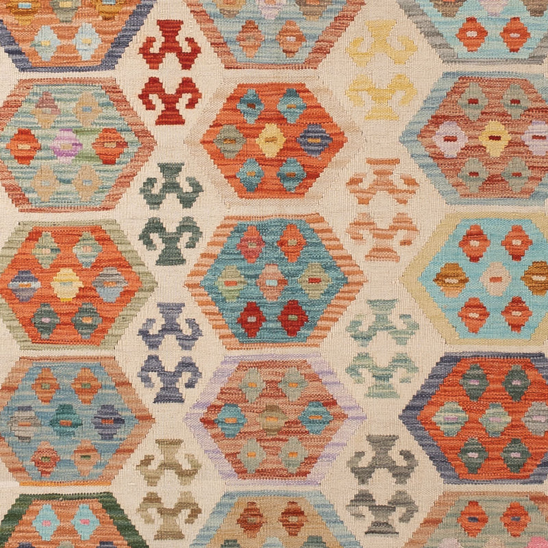 Kelim Rug - Splash - 338 x 252 cm - colorful