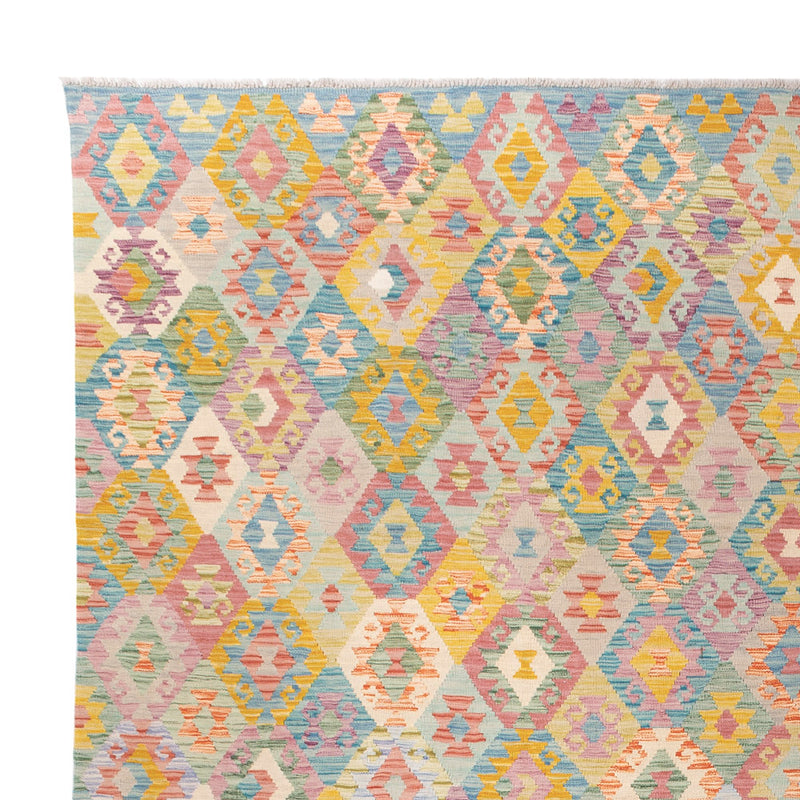 Kelim Rug - Splash - 393 x 307 cm - colorful