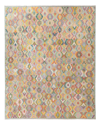 Kelim Rug - Splash - 383 x 312 cm - colorful