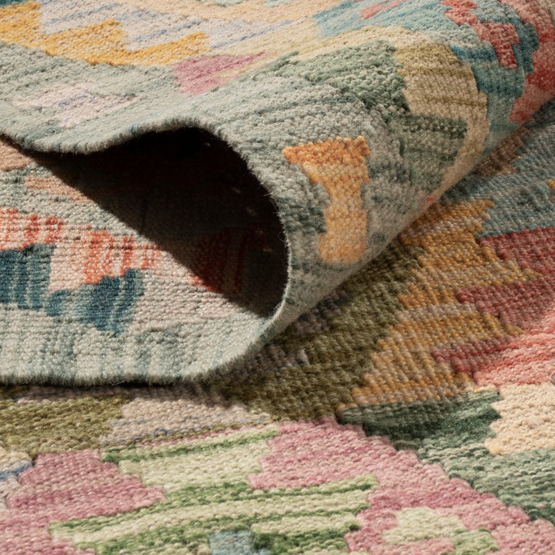 Kelim Rug - Splash - 383 x 312 cm - colorful