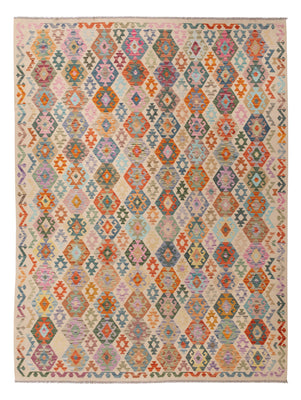 Kelim Rug - Splash - 348 x 259 cm - colorful