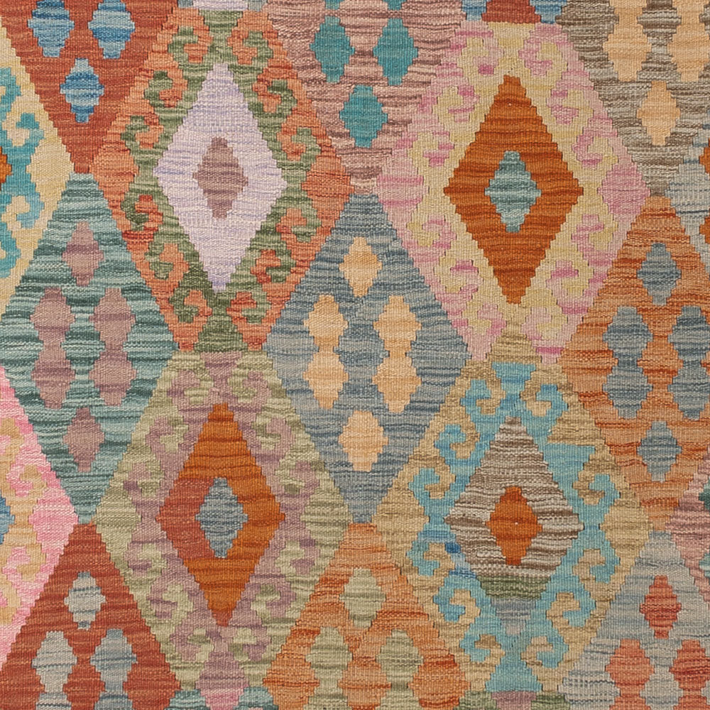 Kelim Rug - Splash - 348 x 250 cm - colorful