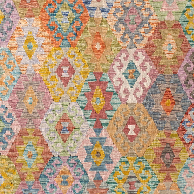 Kelim Rug - Splash - 347 x 254 cm - colorful