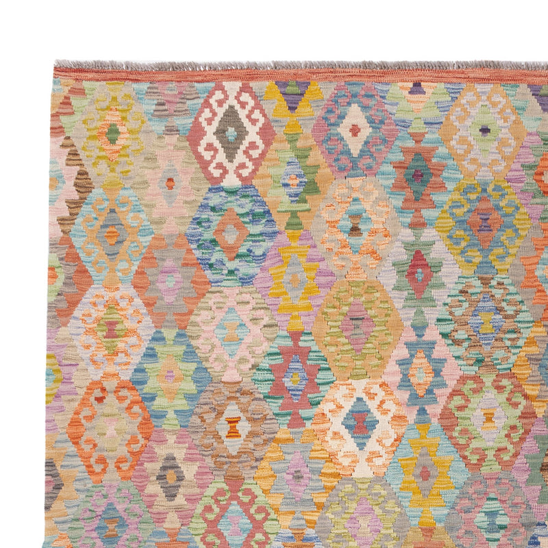 Kelim Rug - Splash - 347 x 254 cm - colorful