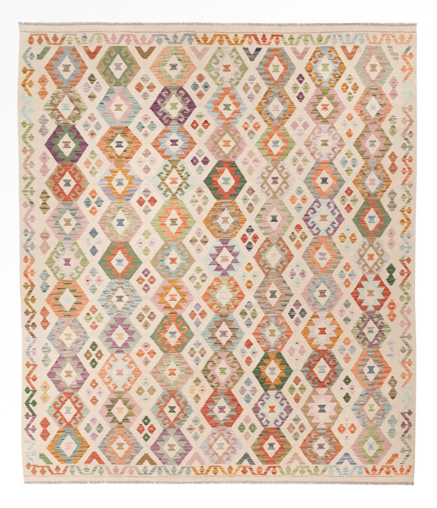 Kelim Rug - Splash - 290 x 252 cm - colorful
