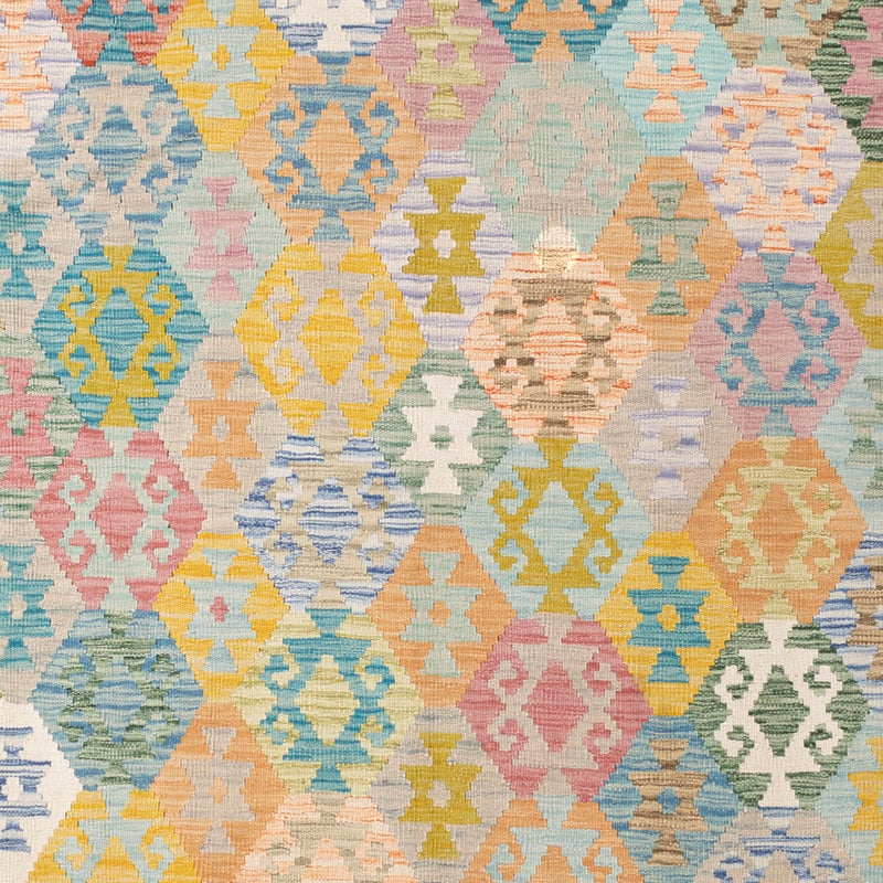 Kelim Rug - Splash - 307 x 264 cm - colorful