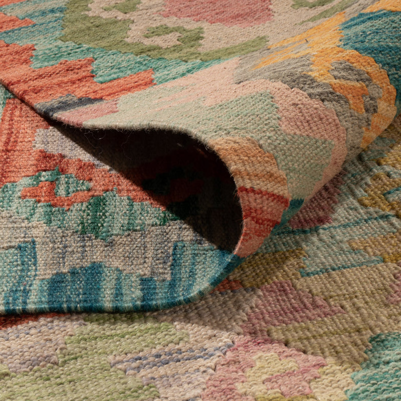 Kelim Rug - Splash - 345 x 253 cm - colorful