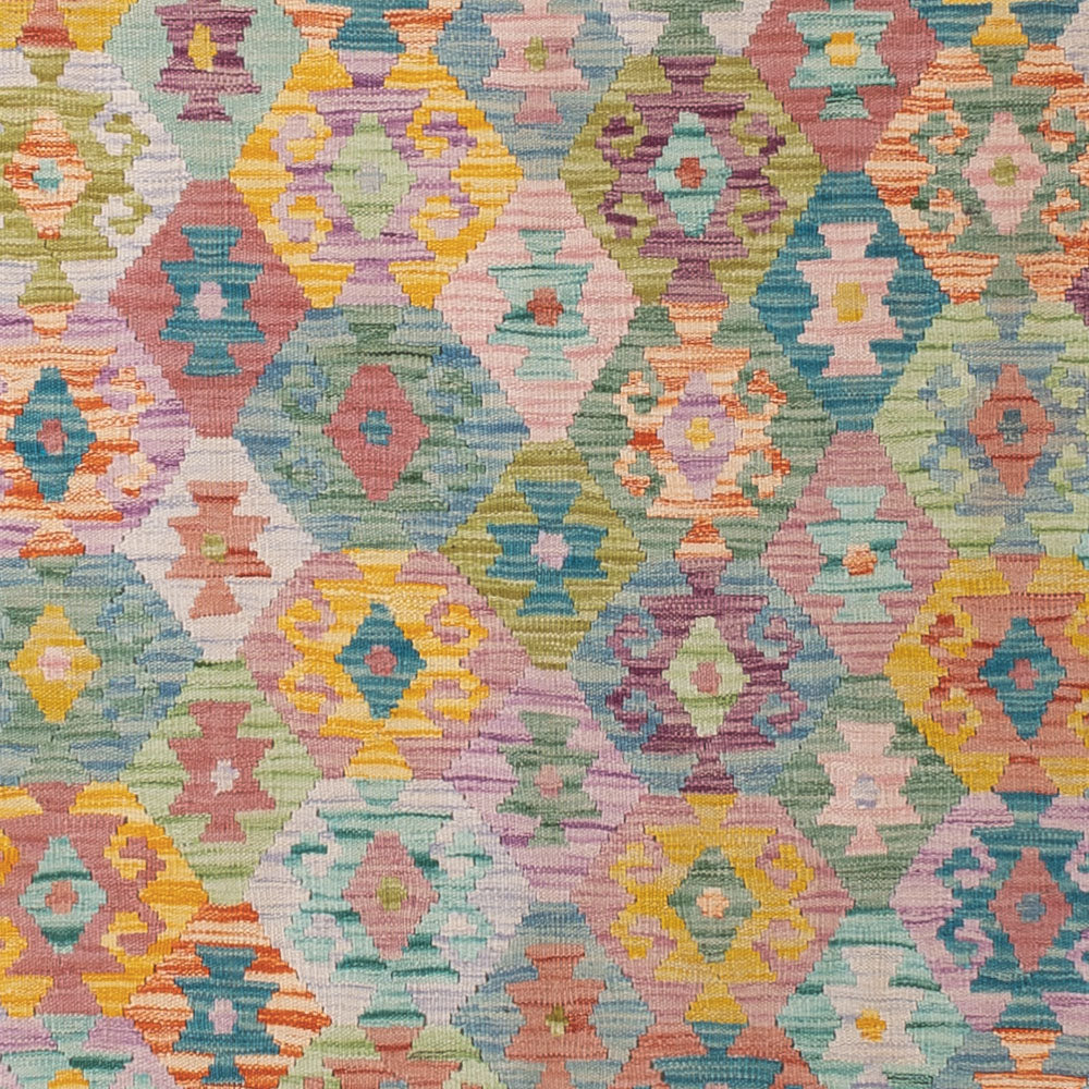 Kelim Rug - Splash - 336 x 259 cm - colorful