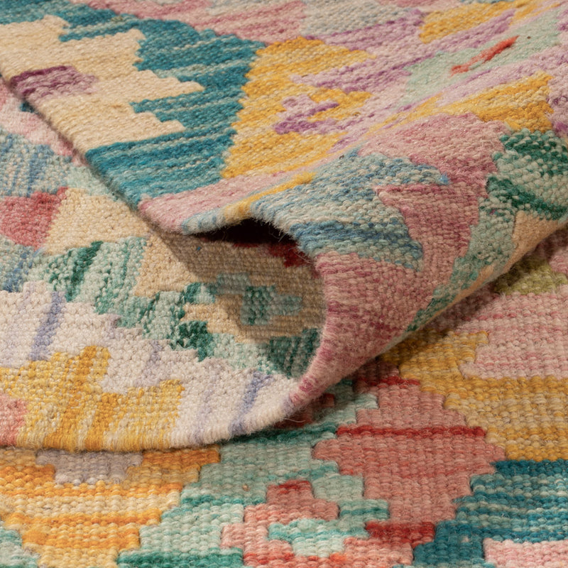 Kelim Rug - Splash - 336 x 259 cm - colorful