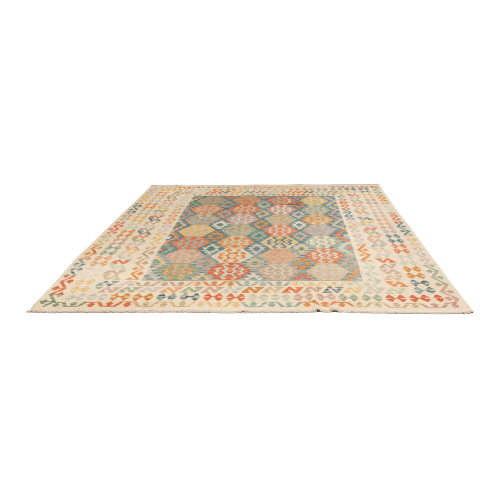 Kelim Rug - Splash - 290 x 253 cm - colorful