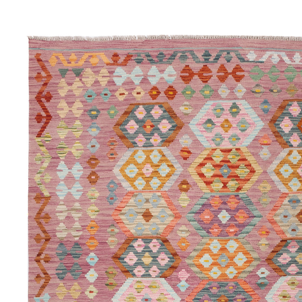 Kelim Rug - Splash - 347 x 252 cm - colorful