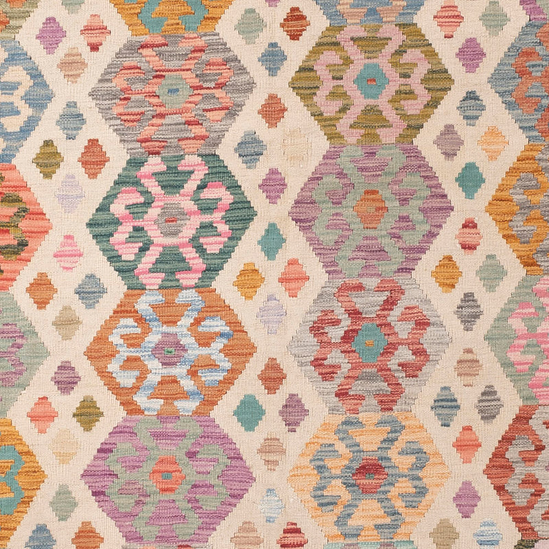 Kelim Rug - Splash - 287 x 250 cm - colorful