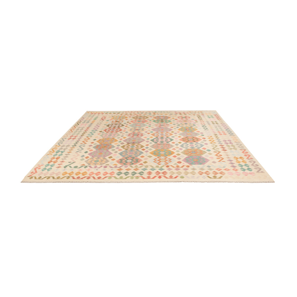 Kelim Rug - Splash - 287 x 250 cm - colorful