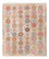 Kelim Rug - Splash - 296 x 252 cm - colorful