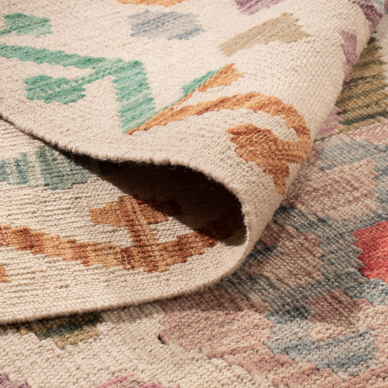 Kelim Rug - Splash - 296 x 252 cm - colorful