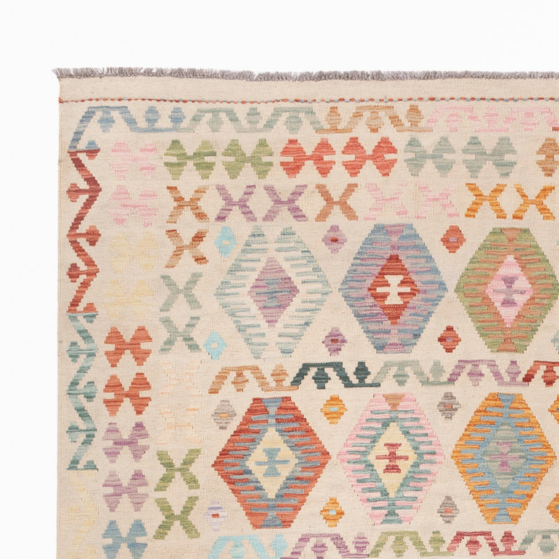 Kelim Rug - Splash - 296 x 239 cm - colorful